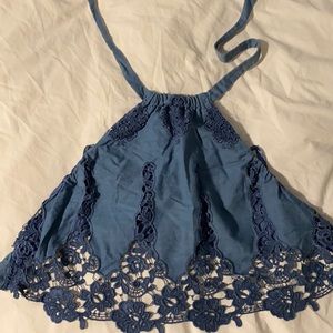 Miguelina denim top